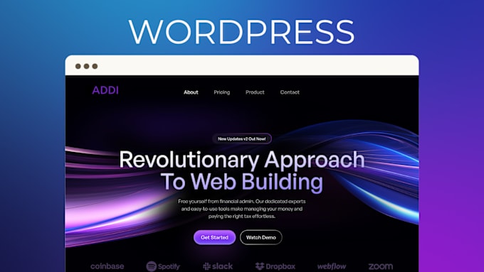 Gig Preview - Our agency will create a wordpress website design for your business