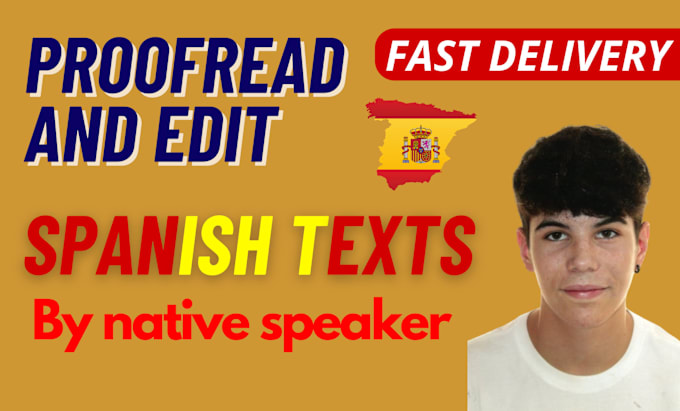 Gig Preview - Proofread and edit your spanish texts