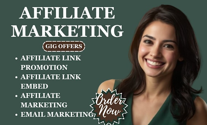 Gig Preview - Affiliate link promotion, embed link to your ebook, affiliate marketing