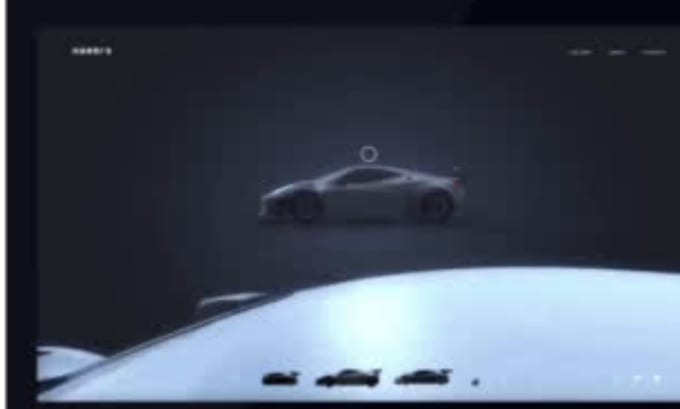 Gig Preview - Do 3d interactive weblow animated website, animated car landing page, threejs