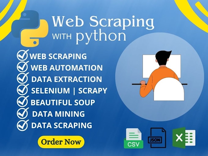 Gig Preview - Web scraping using python for data extraction