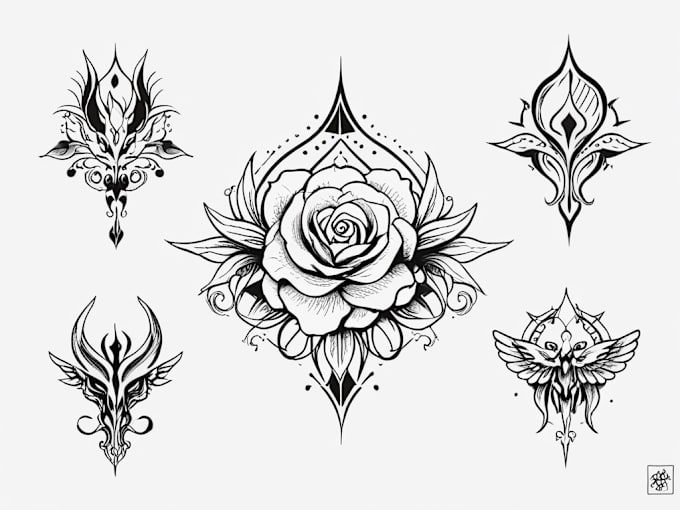 Gig Preview - Design vintage tattoo in black and white styles