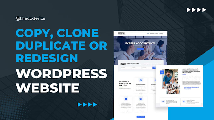 Bestseller - copy, clone, duplicate or redesign wordpress website using elementor