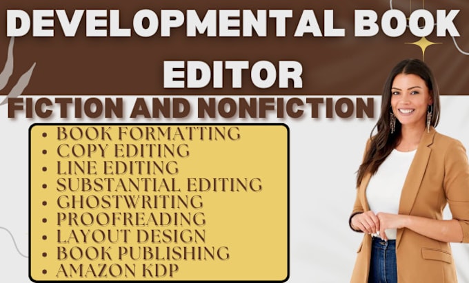 Gig Preview - Be developmental editor copy editor proofread fiction manuscript rewrite novel