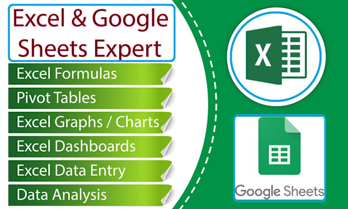 Gig Preview - Be your google sheets and microsoft excel expert