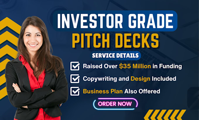 Gig Preview - Craft pitch decks that secure investor funding