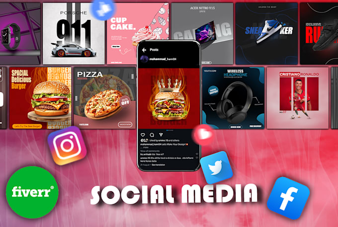 Gig Preview - Do professional social media graphics and custom post design