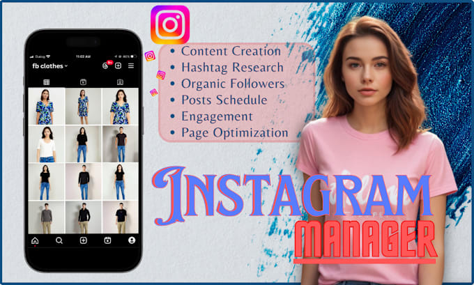 Gig Preview - Be your instagram manager and content creator