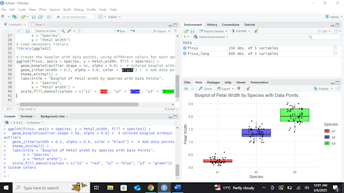 Gig Preview - Data analysis and visualization using r and rstudio