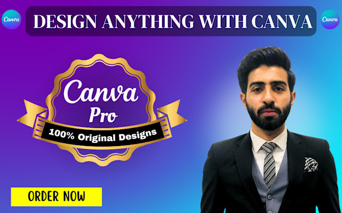 Gig Preview - Create unique custom designs and graphics in canva pro