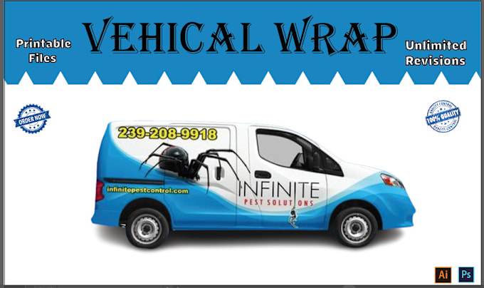 Gig Preview - Create professional van wrap design,  any vehicle wrap design