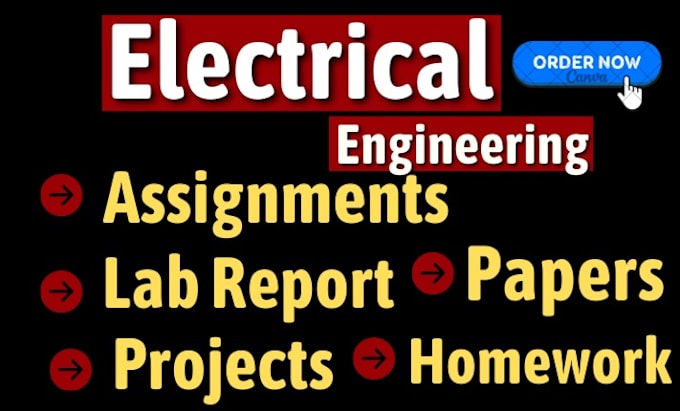 Gig Preview - Electrical engineering projects assignments problems labs