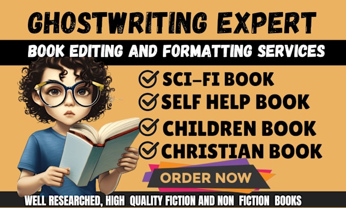 Gig Preview - Ghostwrite edit format your christian ebook,fiction and non fiction ebook writer