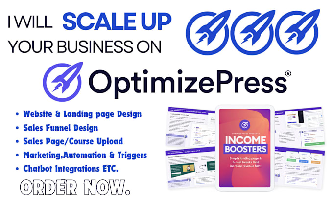 Gig Preview - Setup all work on optimizepress woocommerce memberships sales funnel course web