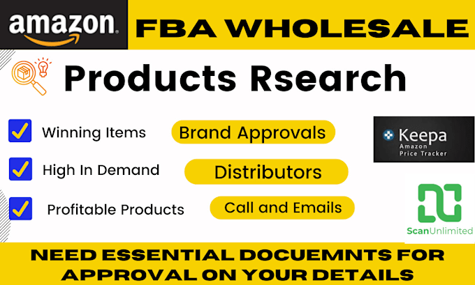 Gig Preview - Wholesale brand approval wholesale fba brand research brand approval ws supplier