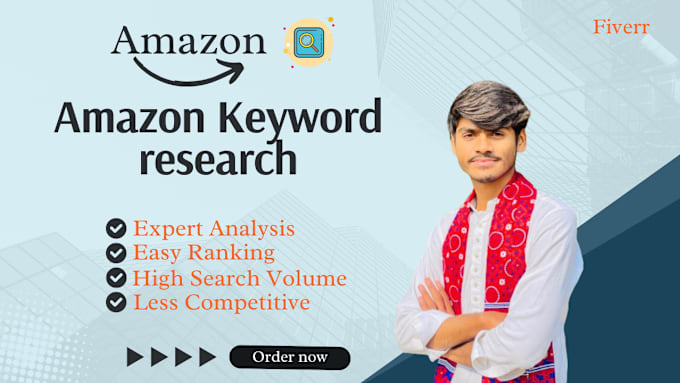 Gig Preview - Do amazon keyword research via helium for PPC and listing