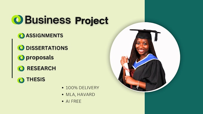 Gig Preview - Do business presentation ppt, data analysis, phd dissertations, and methodology