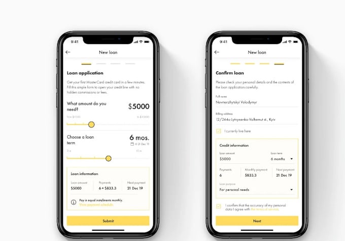 Gig Preview - Payment app, loan app, bank app, finance app, wallet app, fintech app