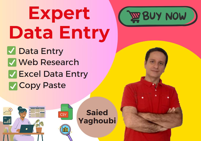 Bestseller - provide flawless data entry comprehensive web research and efficient copy past