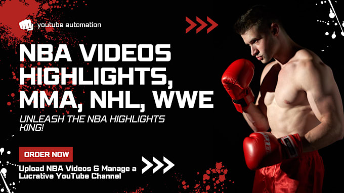 Gig Preview - Edit sports highlights of nba, nhl, wwe, youtube videos