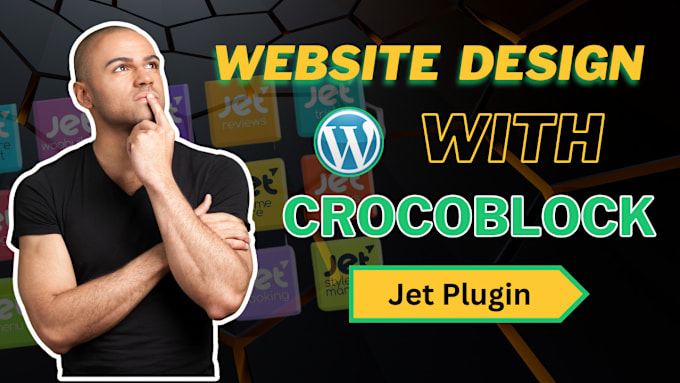 Gig Preview - Create a dynamic wordpress website with crocoblock, elementor, and jetengine