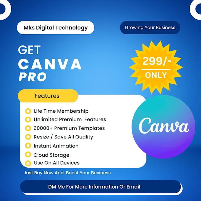 Gig Preview - Upgrade your canva account to a pro account