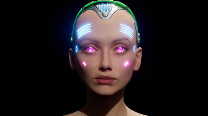 Gig Preview - 3d metahuman futuristic sci fi character humanoid robot armor 3d realistic model