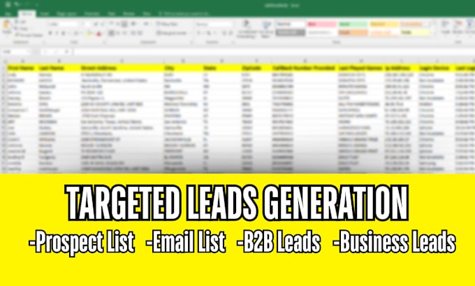 Gig Preview - Provide niche targeted email list b2b leads generation, web scraping