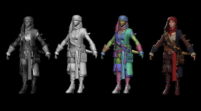 Gig Preview - Sculpt high quality 3d character model for 3d printing and rendering