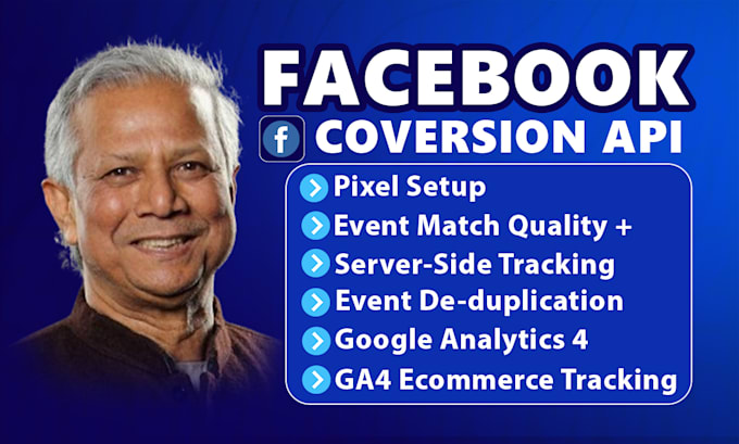 Gig Preview - Setup google analytics 4, meta pixel, facebook conversion tracking by GTM