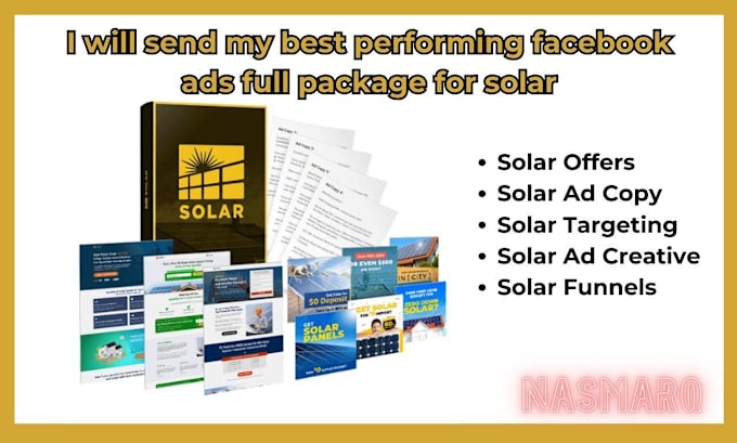 Bestseller - send my best performing  facebook ads full package for solar