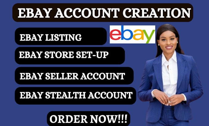 Gig Preview - Do ebay  account creation, setup ebay store, ebay listing and SEO