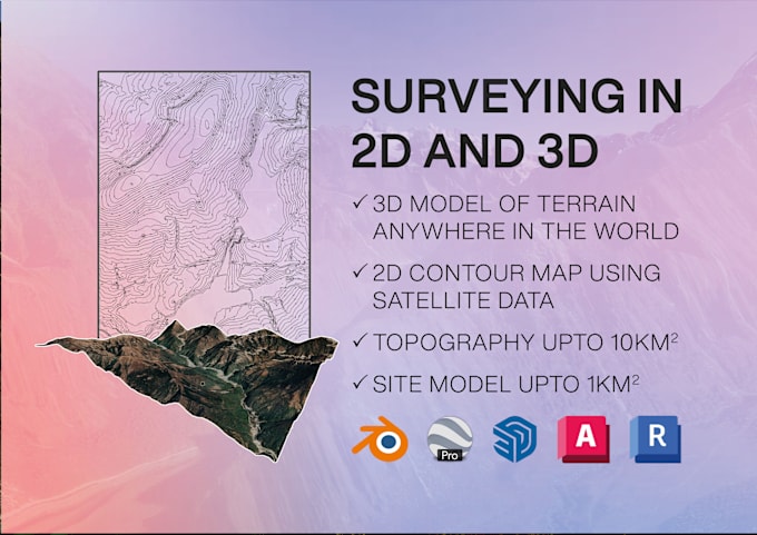 Gig Preview - Create a topographical survey using google earth