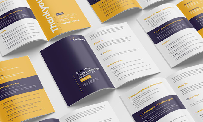 Gig Preview - Design your professional white paper, annual report