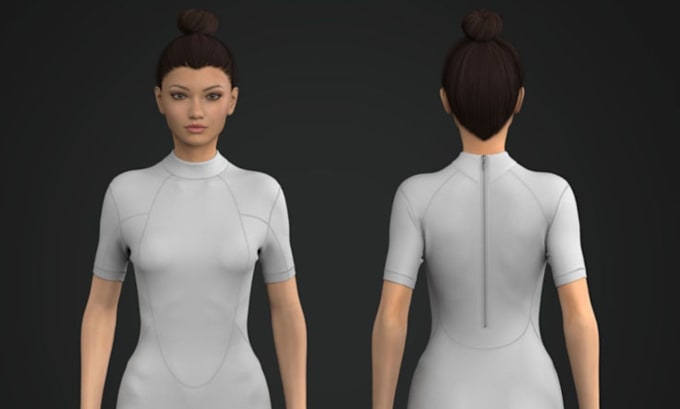 Gig Preview - Do 3d garment animation 3d fashion animation 3d garment design