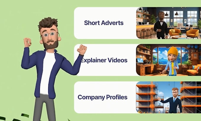 Gig Preview - Create 3d explainer video business animation marketing video and sales animation