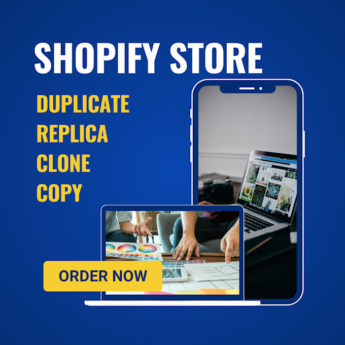 Gig Preview - Copy, clone and duplicate shopify store with elegant designs