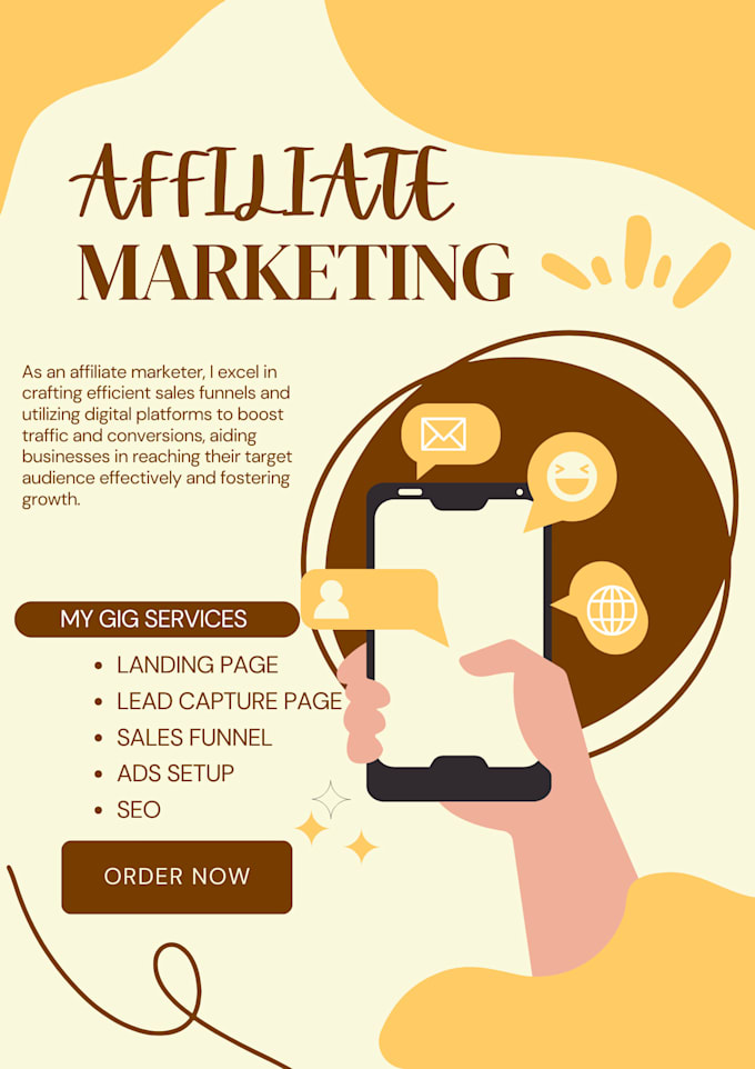 Gig Preview - Be your affiliate marketer and build your sales funnel