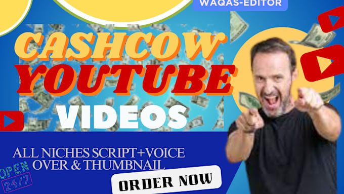 Gig Preview - Create cash cow videos, top 10 cash cow, faceless cash cow videos