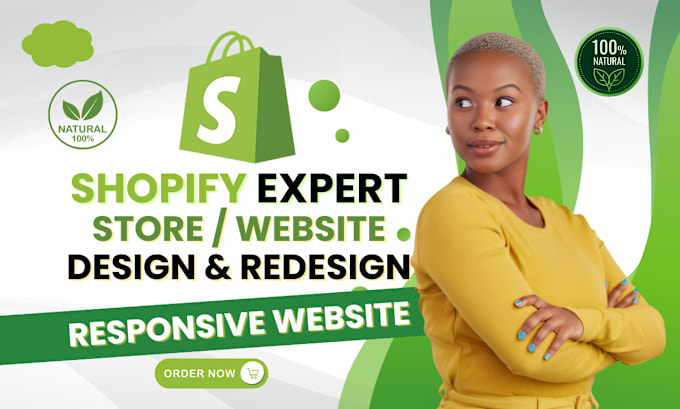 Gig Preview - Do shopify website design or redesign, shopify seo