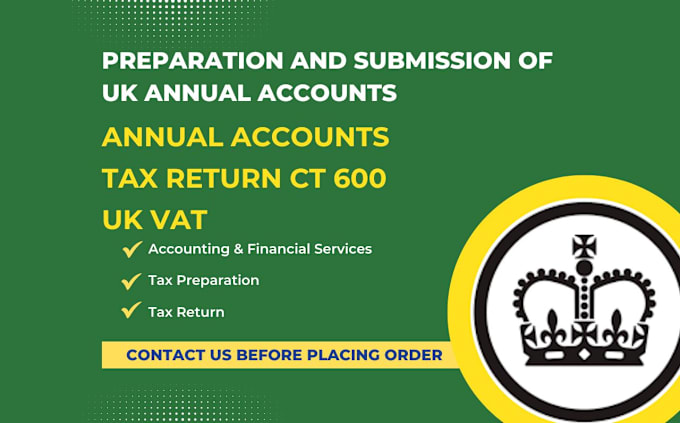 Gig Preview - Prepare and submit UK annual accounts and corporation tax return ct600