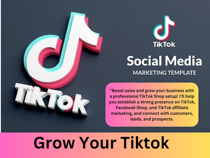 Gig Preview - Setup tiktok shop, tiktok shop affiliate marketing, facebook and instagram shop