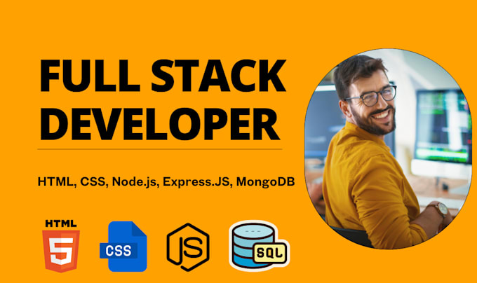 Gig Preview - Develop full stack custom websites, frontend, backend as a full stack developer