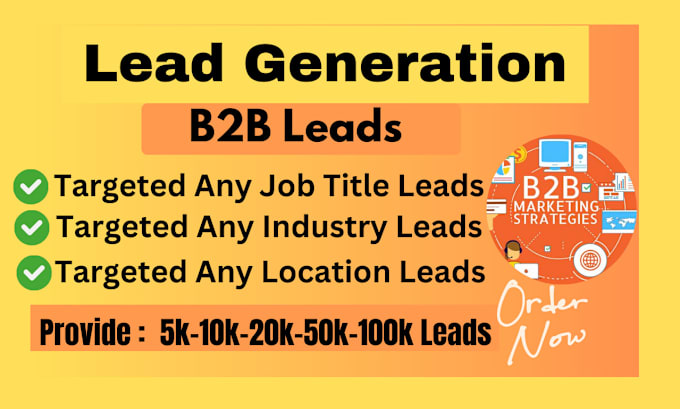 Gig Preview - Do b2b lead generation and contact list building for any industry