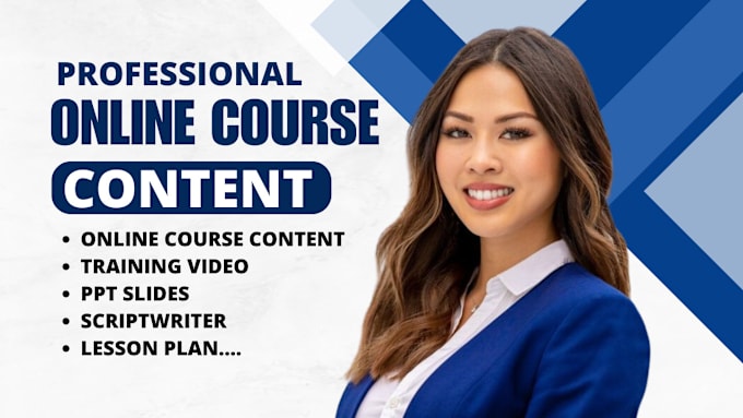 Bestseller - online course content, training video, ppt slides, lesson plan, course creation