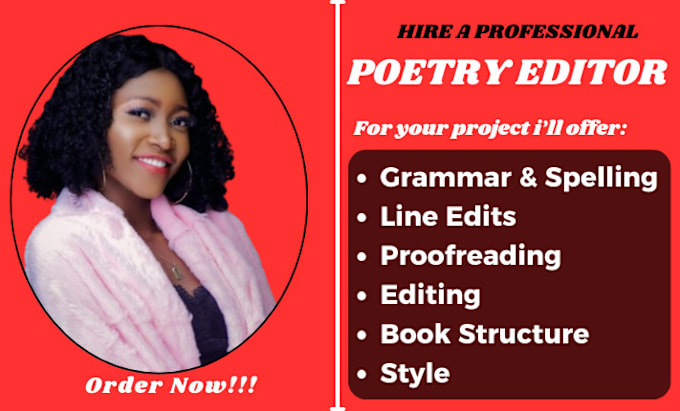 Bestseller - proofread and edit your poetry, poems, manuscript, fiction book and short story