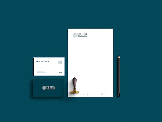 Bestseller - design editable letterhead in ms word, business cards