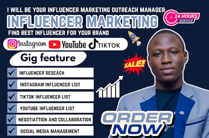 Gig Preview - Be ugc social media influencer marketing outreach campaign manager collaborator