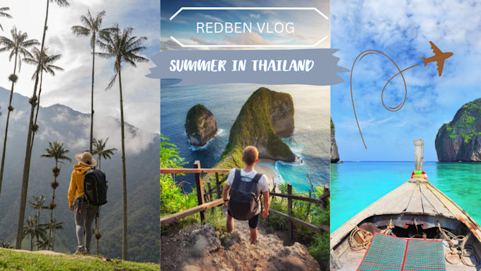 Gig Preview - Design your travel vlog thumbnail in 2 hours