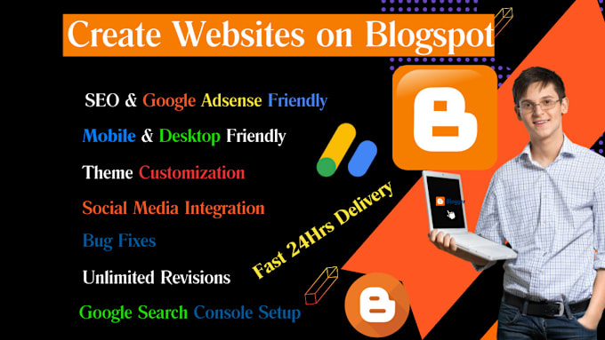 Bestseller - create and design a blogspot website